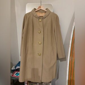 1950s Michel Daniel cashmere swing coat Tan Women's approx size 8